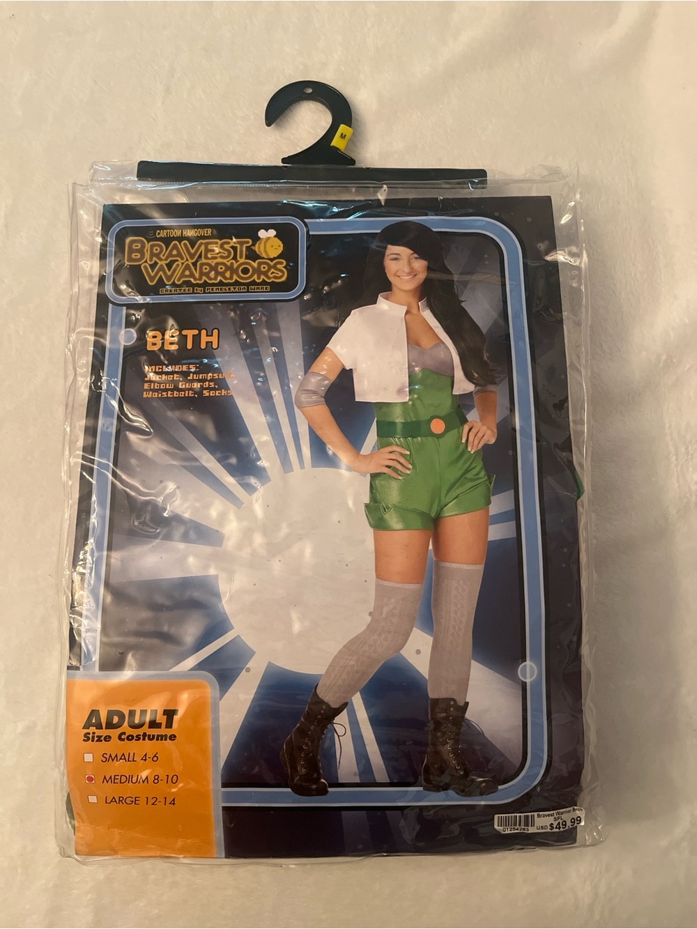 Bravest Warriors Beth costume adult Medium 8 - 10 Spirit Halloween